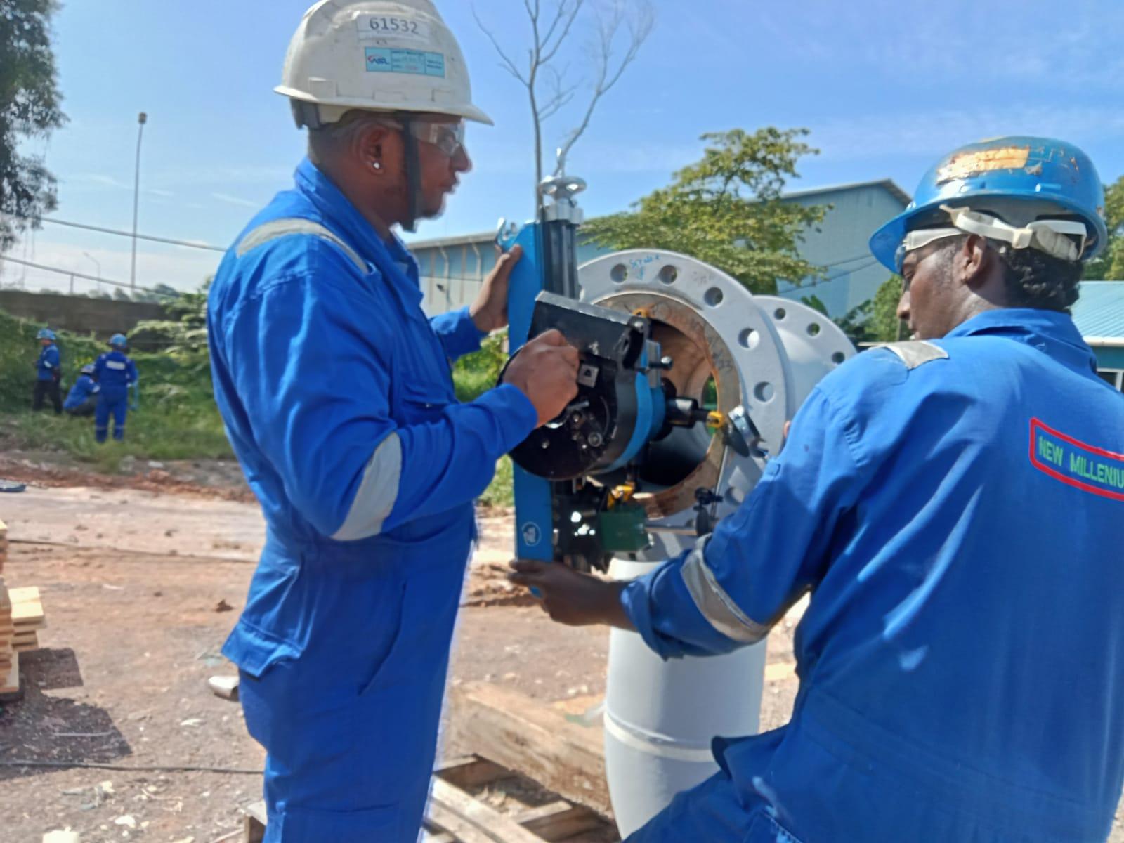PT SUGEE project: On-site flange machining